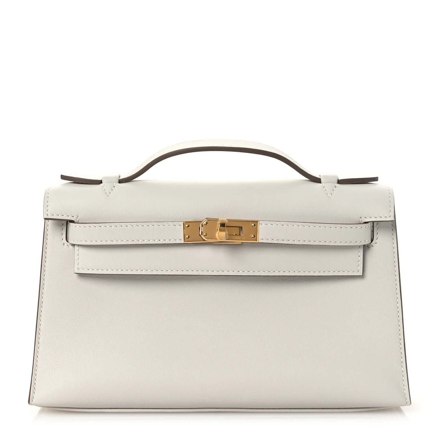 Hermes Swift Kelly Pochette Clutch Craie | FASHIONPHILE (US)