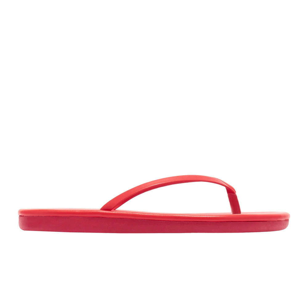 Saionara Flip Flop Leather All Red | Ancient Greek Sandals