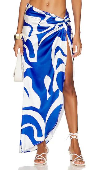 Kai Skirt in Blue Swirl | Revolve Clothing (Global)