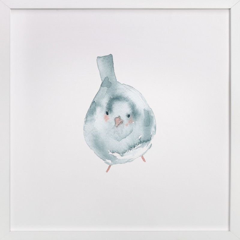 "Blushing Bird 3" - Painting Limited Edition Art Print by Renee Anne Bouffard-McManus. | Minted