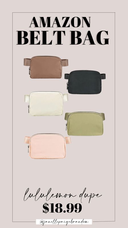 Amazon belt bag 
Lulus belt bag dupe 
Look alike 
Fanny pack 
Atheisure 


#LTKstyletip #LTKtravel #LTKunder100