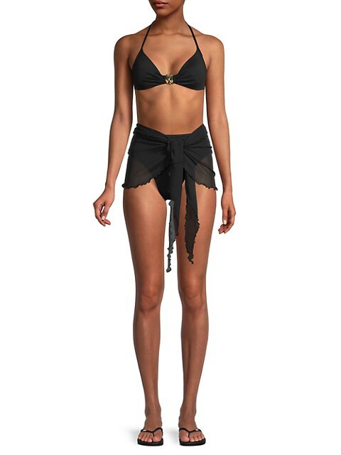 Lettuce-Edge Mini Sarong Coverup | Saks Fifth Avenue OFF 5TH