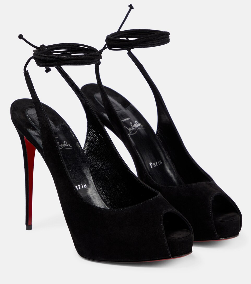 Lace Up NVP suede peep-toe pumps | Mytheresa (US/CA)