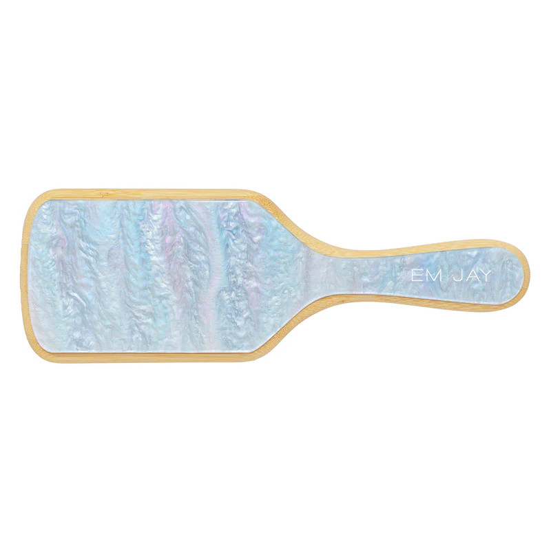 Bamboo Paddle Brush in Blue Sugar | Emi Jay