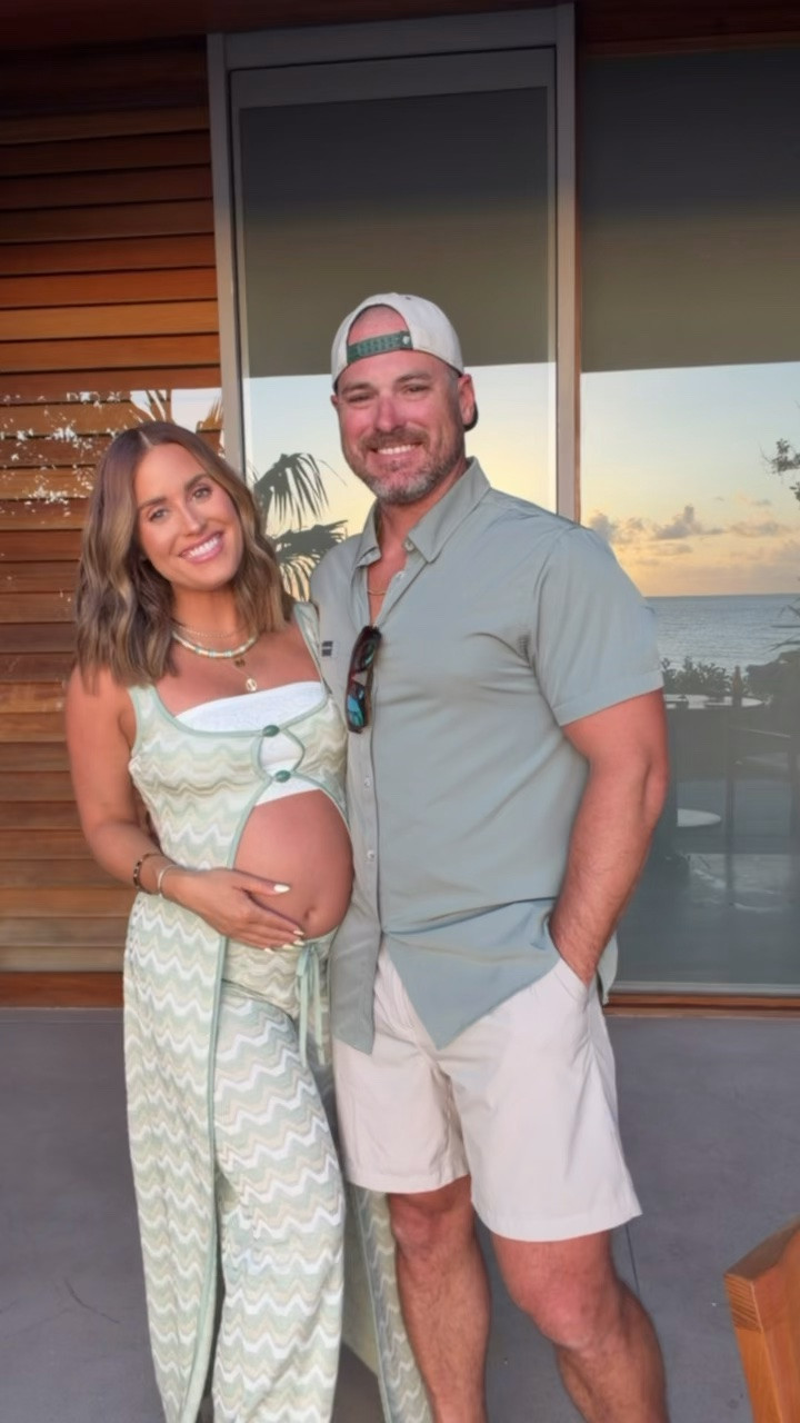 Last night’s dinner outfit- Both the top & bottoms are currently marked down on sale at Revolve! Currently 31 weeks pregnant and wearing a size small in both the top & bottoms. Such a cute look for a babymoon, vacation, etc! 

Babymoon || resort wear || bump friendly outfits || summer sets || women’s fashion

#LTKootd #LTKSaleAlert #LTKBump