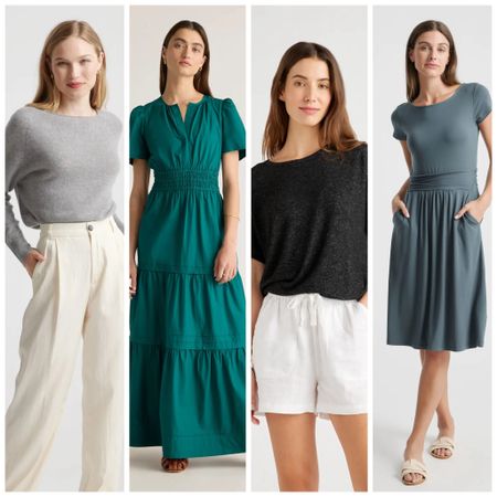 Quince faves: cashmere boat deck, European linen, maxi dress, tee, ruched dress. Love the available colors!

#LTKSeasonal #LTKStyleTip #LTKFindsUnder100