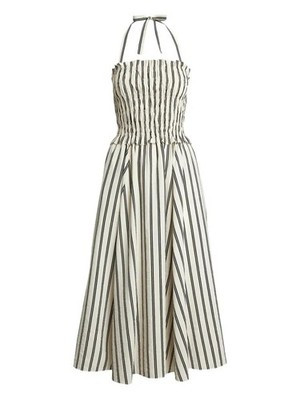 NWT Taylor Swift Engagement Dress Ralph Lauren Striped Silk Polo Size SMALL | eBay US