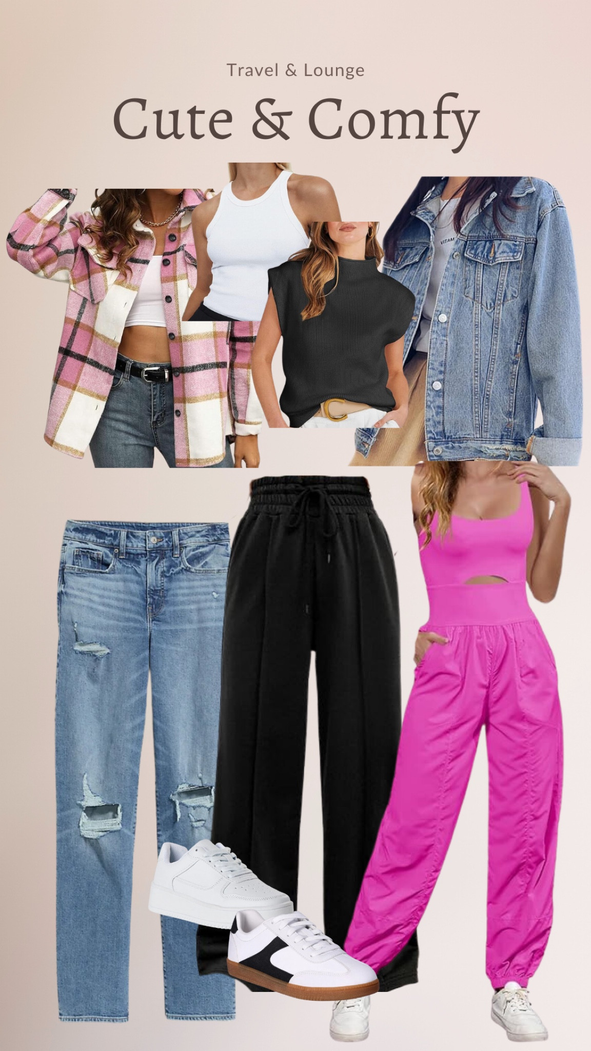 TRAVEL + LOUNGE
all items tts
black pants & jumpsuit run long for the taller girlies

#LTKfitness #LTKfindsunder50 #LTKMostLoved