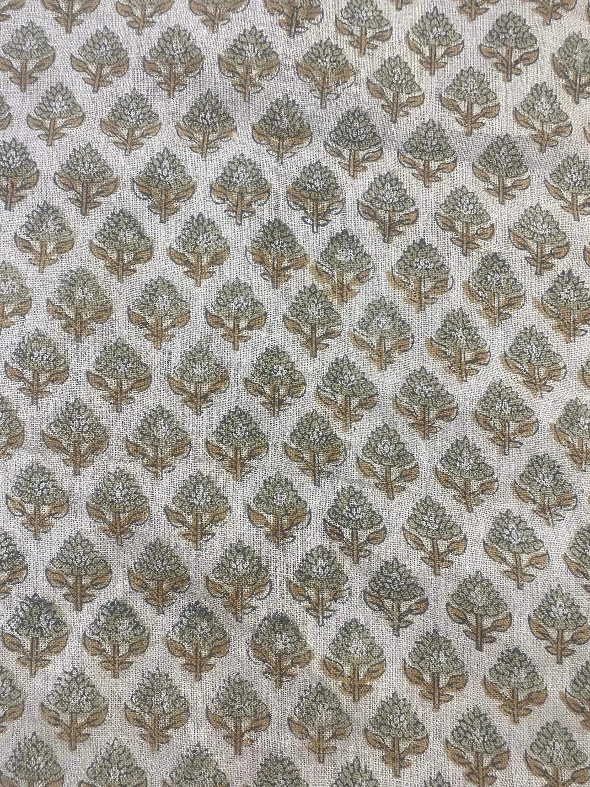 Block Print Linen Fabric by Yard | 58" Wide Designer Heavy Linen | Farmhouse Home Decor Pillow, Cushion, Curtain, Upholstery, Sewing | Orla | Etsy (Global)