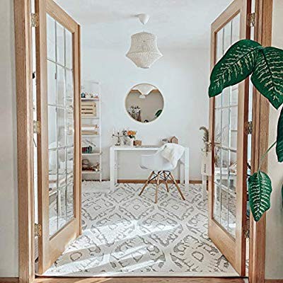 Orian Rugs Boucle Collection 398809 Indoor/Outdoor High-Low Salvador Area Rug, 7'9" x 10'10", Nat... | Amazon (US)