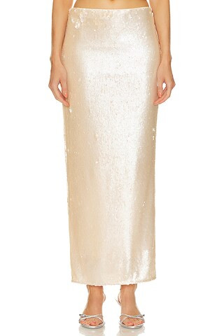 Lilium Skirt in Silver | Revolve Clothing (Global)