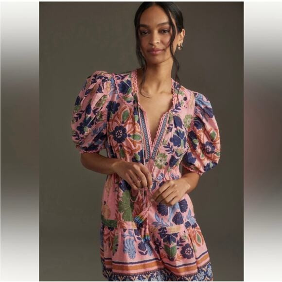 FARM Rio Seashell Tapestry Cotton women’s  Mini Dress size medium new | Poshmark