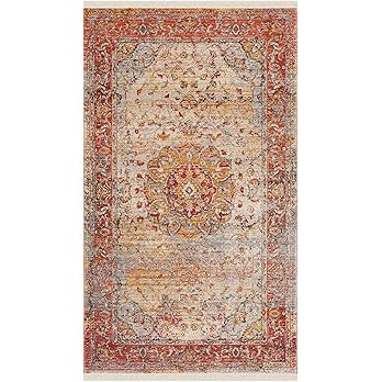SAFAVIEH Persian Collection Accent Rug - 2'6" x 4', Saffron & Cream, Oriental Distressed Design, ... | Amazon (US)
