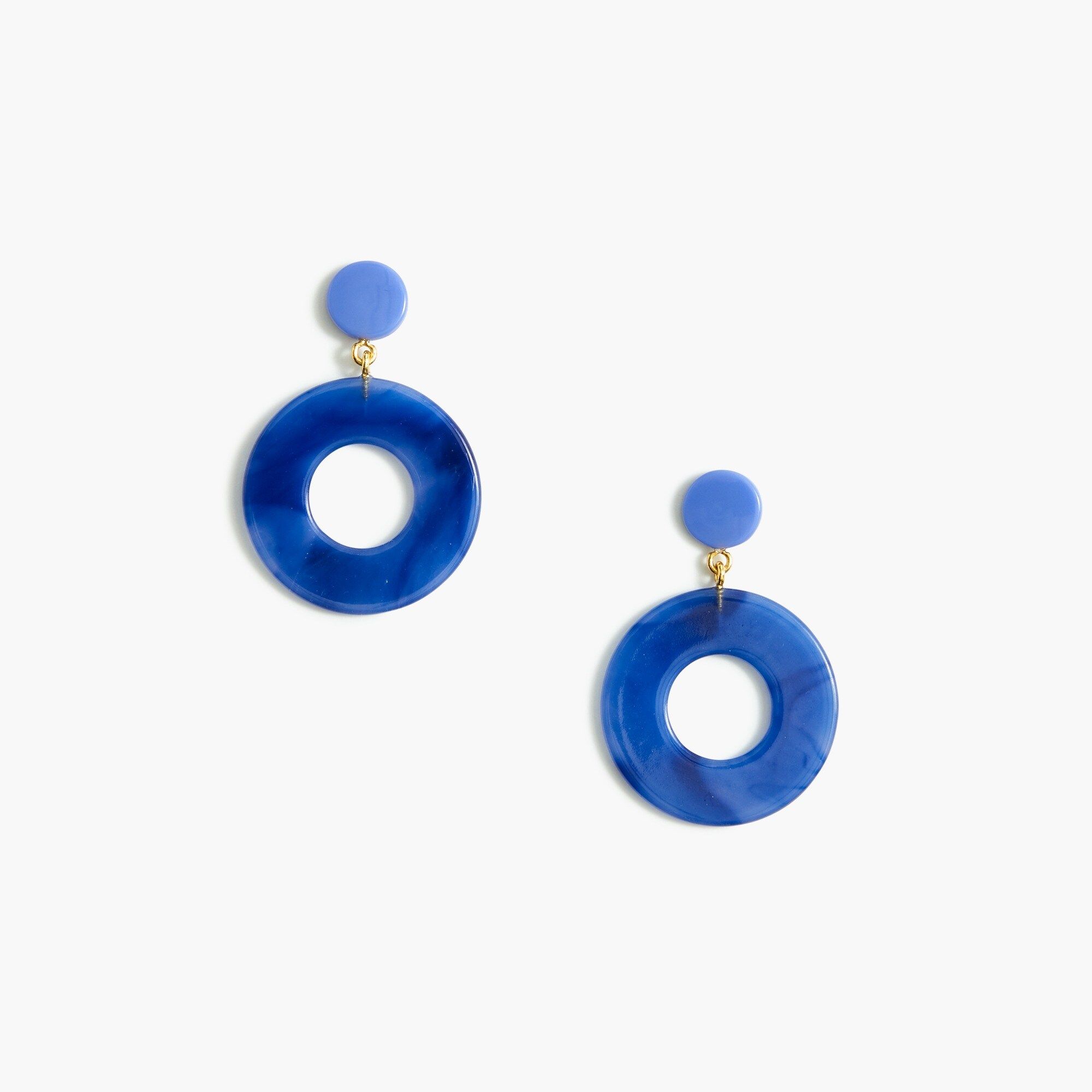 Open-circle resin earrings | J.Crew Factory