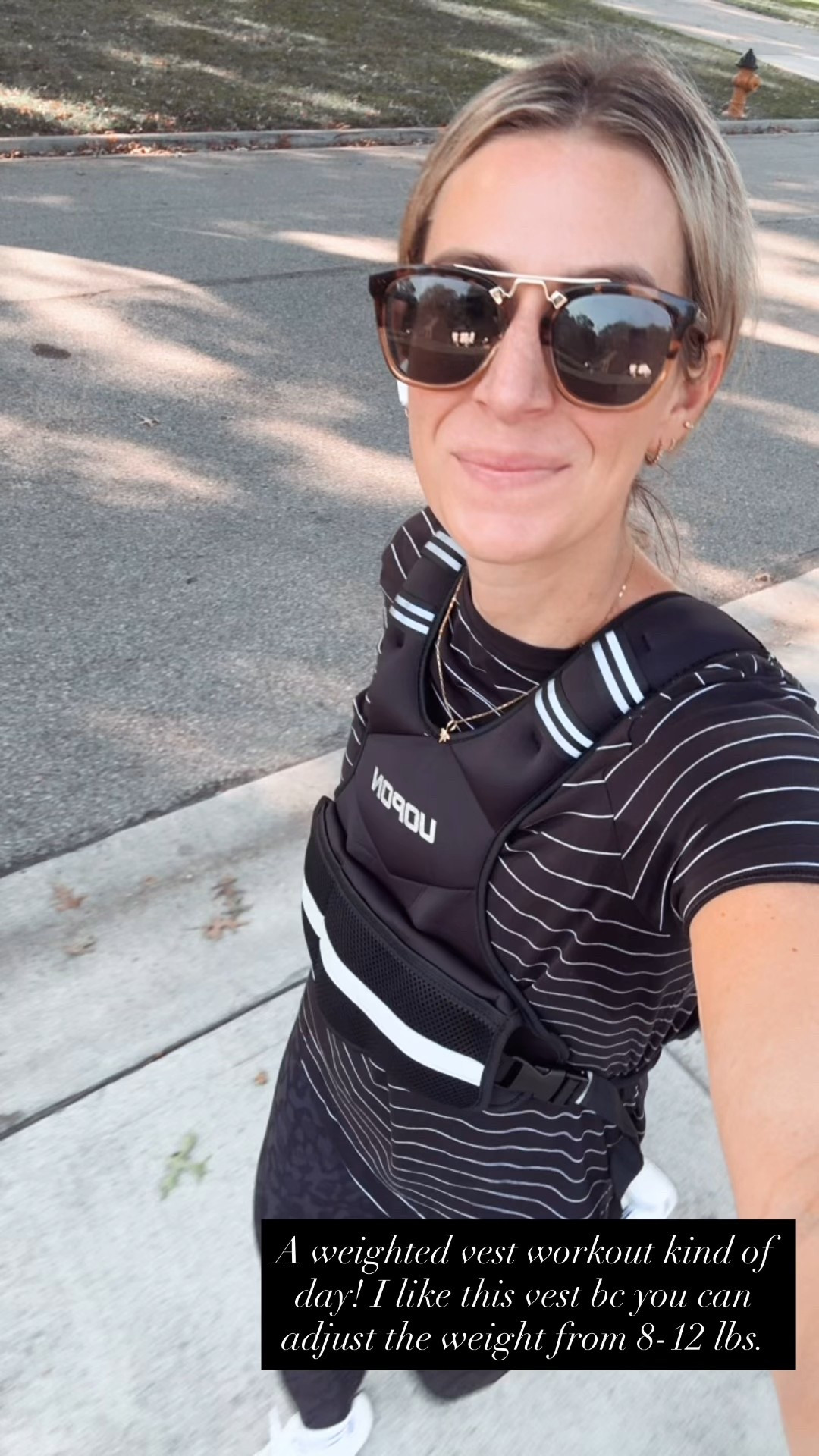 Adjustable weighted vest 6-12 lbs for walking, running and weights workouts.

#LTKFindsUnder50 #LTKActive