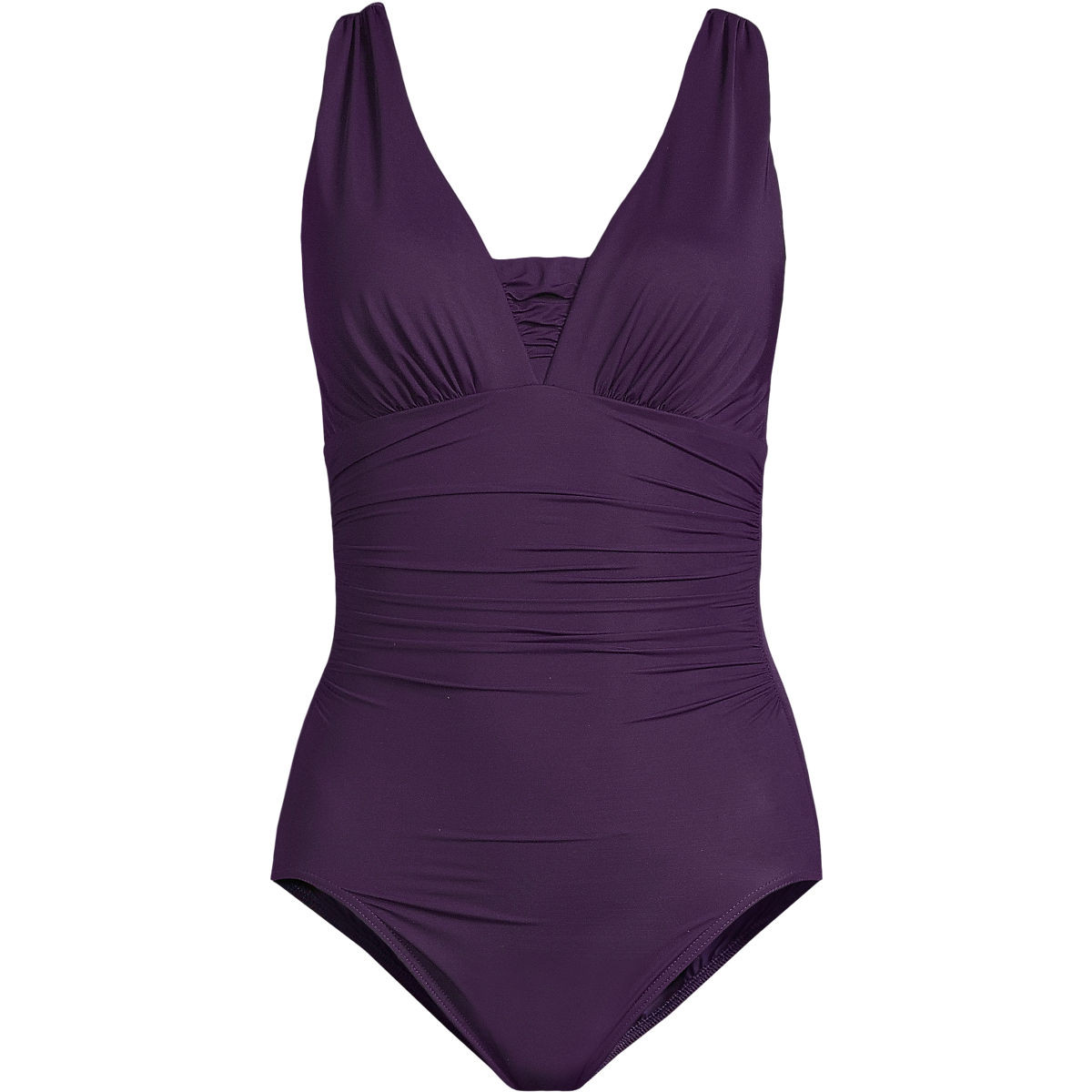 Women's Slender Suit Grecian One Piece Swimsuit | Lands' End (US)