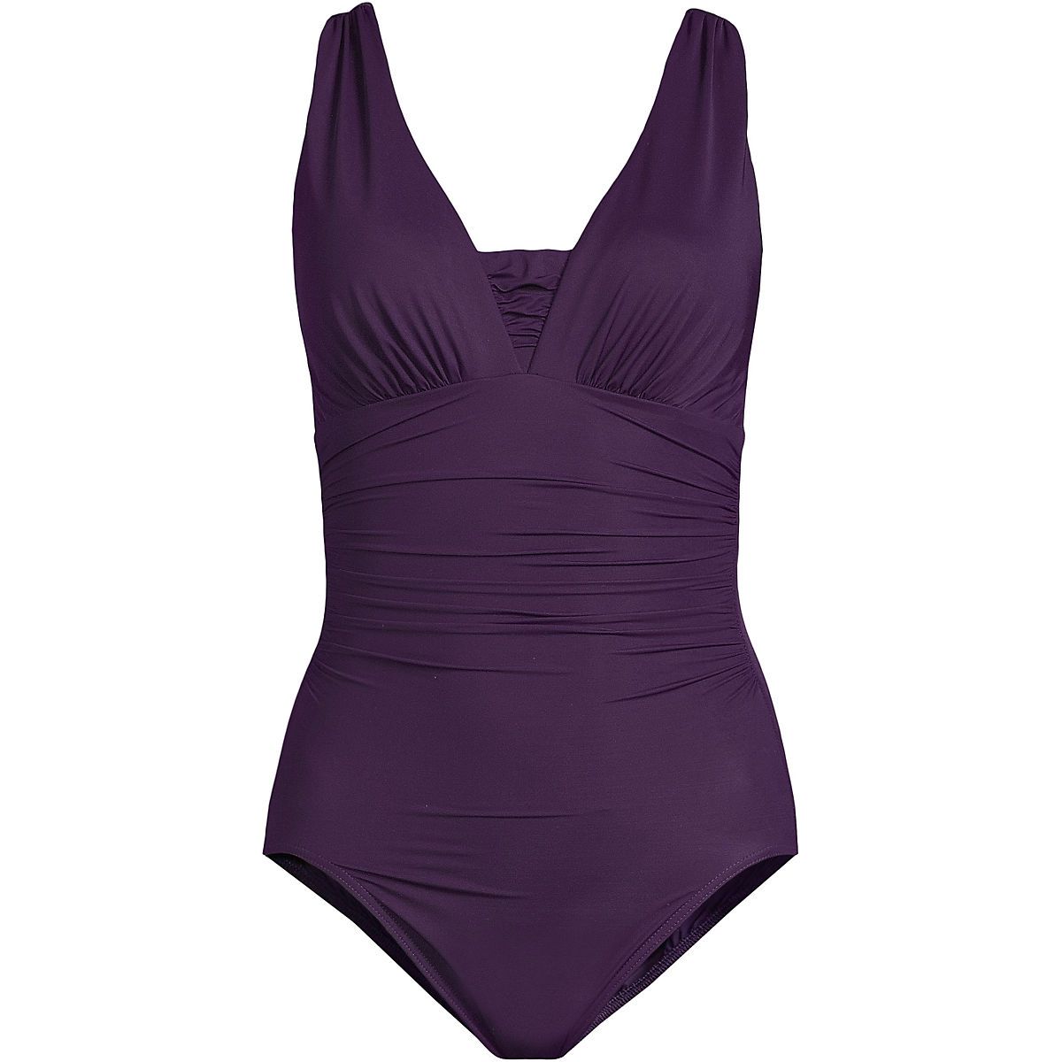 Women's SlenderSuit Grecian Tummy Control Chlorine Resistant One Piece Swimsuit | Lands' End (US)