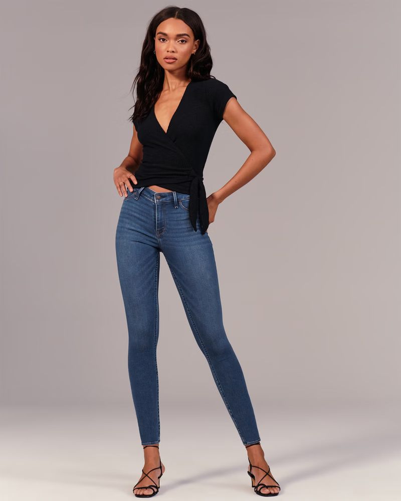 Mid Rise Jean Leggings | Abercrombie & Fitch (US)