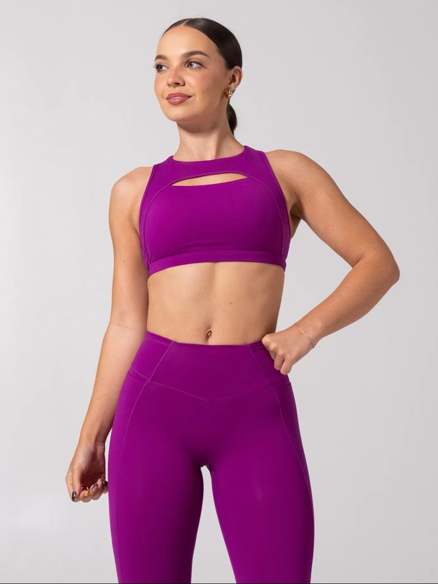 Sprint Her Sports Bra - Grape Juice | Buffbunny Collection