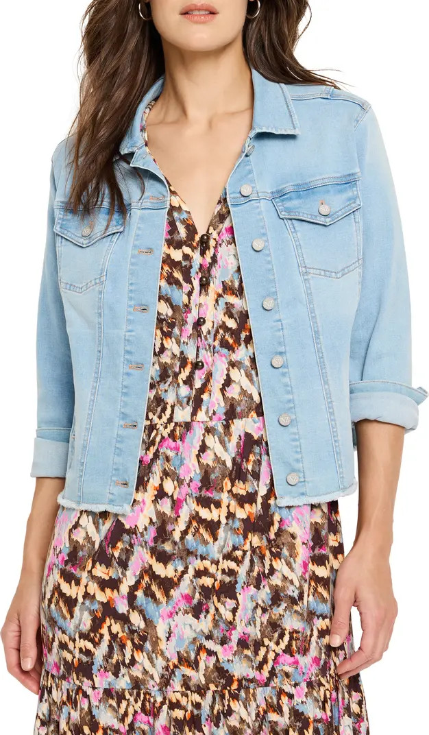 Essential Fray Hem Denim Jacket | Nordstrom