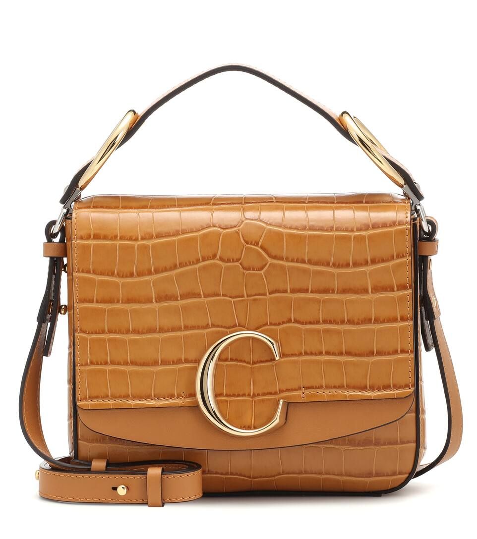 Chloé C Small leather shoulder bag | Mytheresa (DACH)