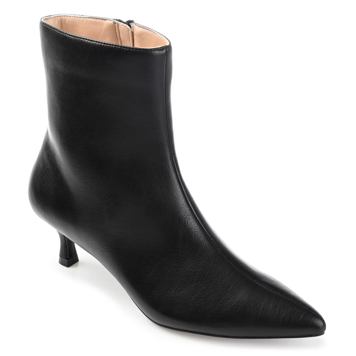 Journee Collection Womens Arely Tru Comfort Foam Pointed Toe Kitten Heel Ankle Booties Black 8 | Target
