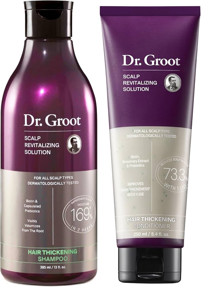 Dr. Groot Thickening Essentials Set for hair Loss, Thinning Hair, Hair Repair and Growth with Bio... | Amazon (US)