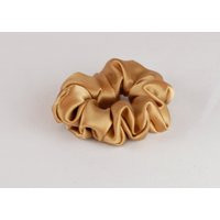 Pure Silk Hair Scrunchie, Gold Charmeuse, Small, Regular, & Large Sizes | Etsy (US)