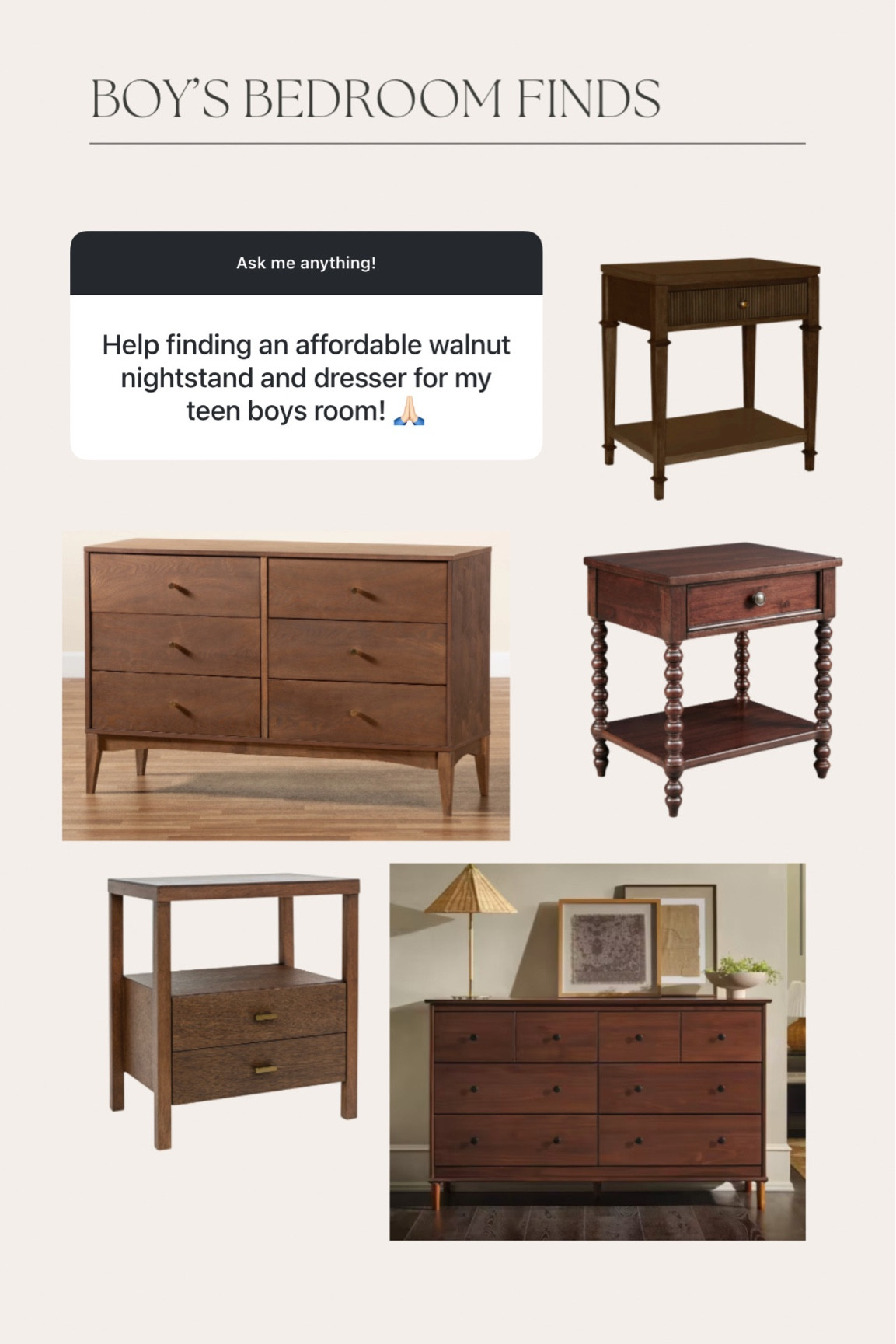 A few great wood tone nightstands and dressers for a boys room!

#LTKHome
