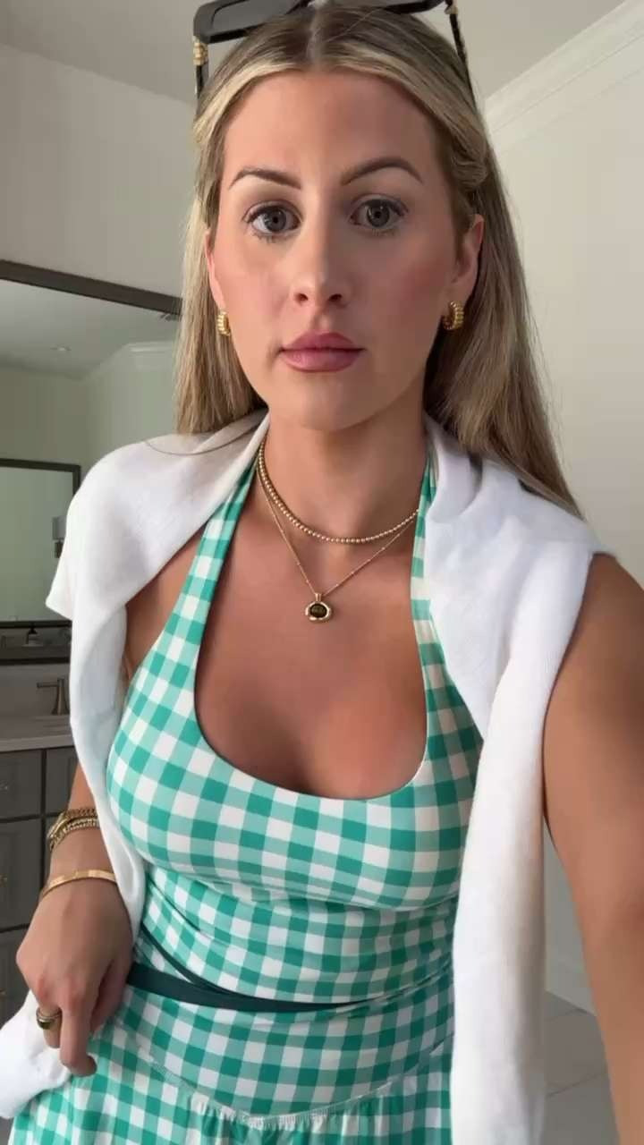 Obsessed with my new active set from Target🥰

The green gingham is so cute!!



Spring outfits 2026, matching set, tank, skort, cardigan, amazon jewelry, masters, golf, tennis, sidneymarieduke 

 #LTKootd #LTKSeasonal #LTKActive