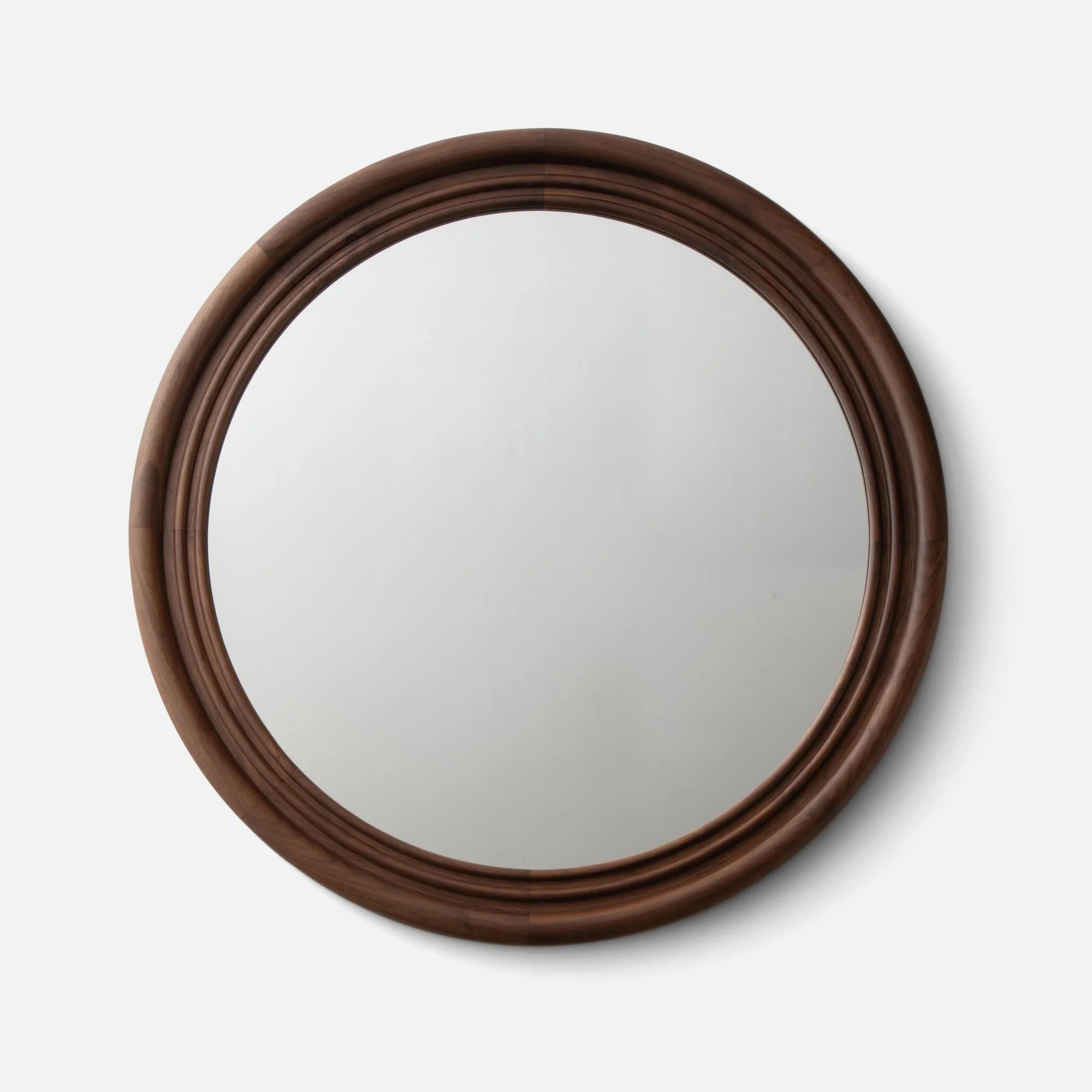 Nathan Walnut Mirror - Round | Schoolhouse