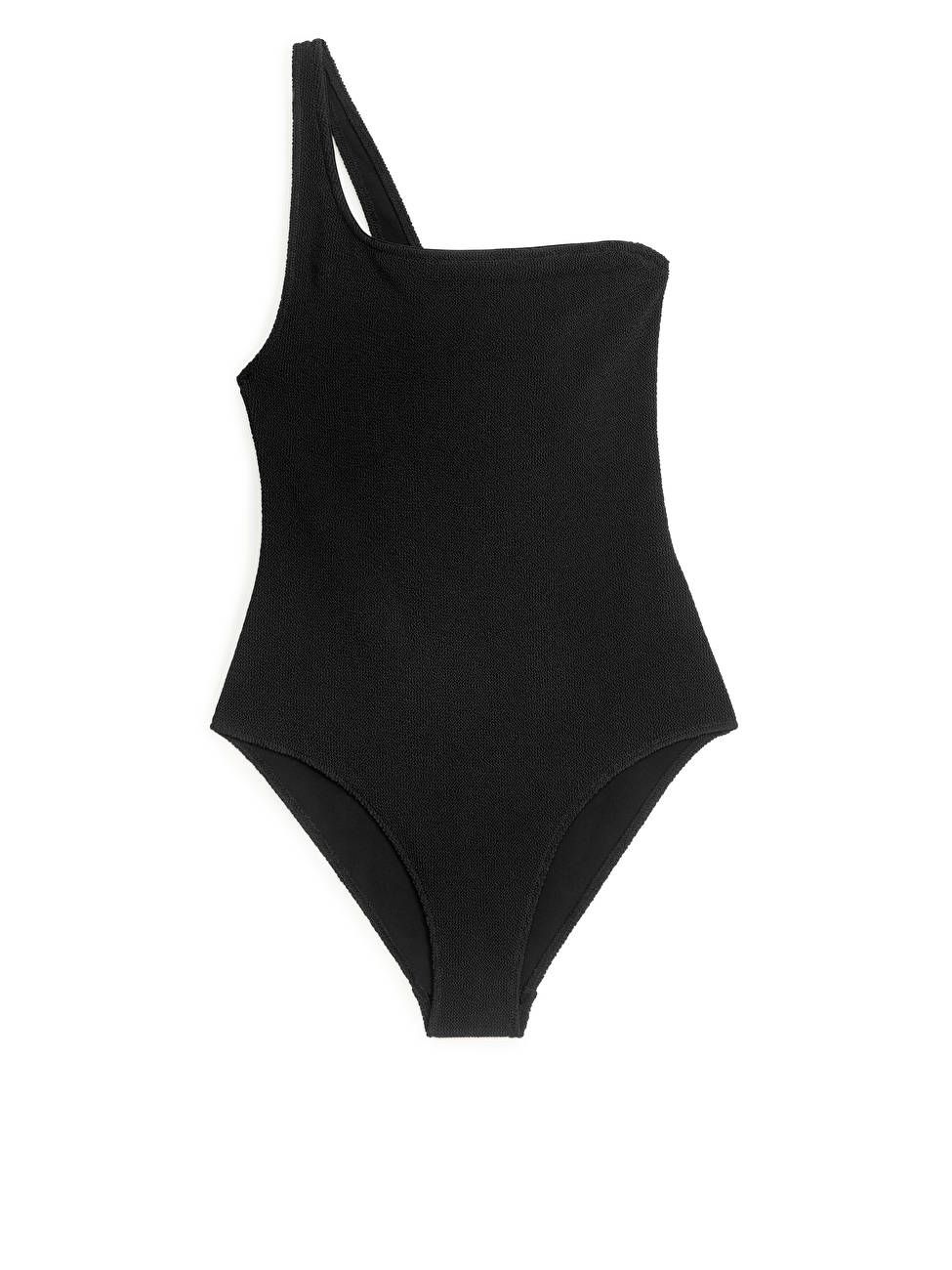 Asymmetrical Swimsuit - Black - ARKET GB | ARKET (US&UK)