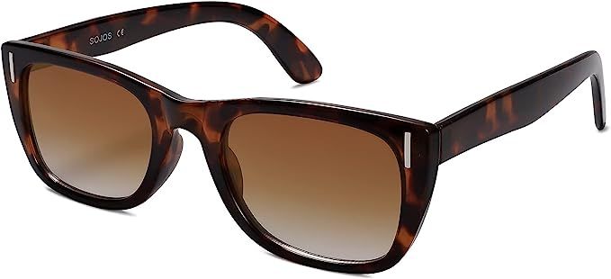 SojoS Retro Rectangle Sunglasses for Women Men Vintage Fashion Narrow Square Frame SJ2170 | Amazon (US)