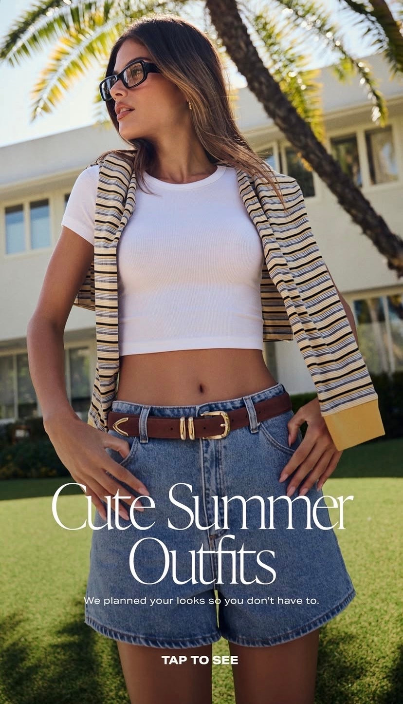 Cute summer outfits and accessories 💛

#shorts #dress #bag #sandals #revolve lace fringe suede country concert festival crochet gold jewelry slides tee hat set skirt

#LTKootd #LTKgrwm #LTKSwim