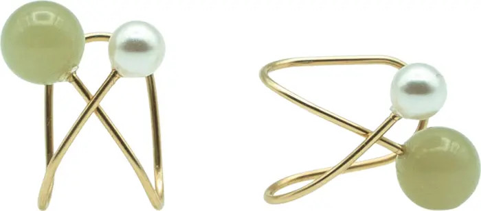Colette Jade and pearl ear cuffs | Nordstrom