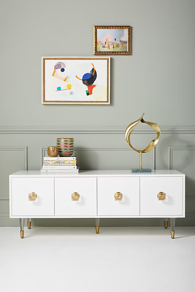Lacquered Regency Media Console | Anthropologie (US)