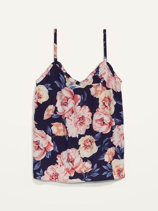 Printed Ruffled V-Neck Cami Top for Women | Old Navy (US)