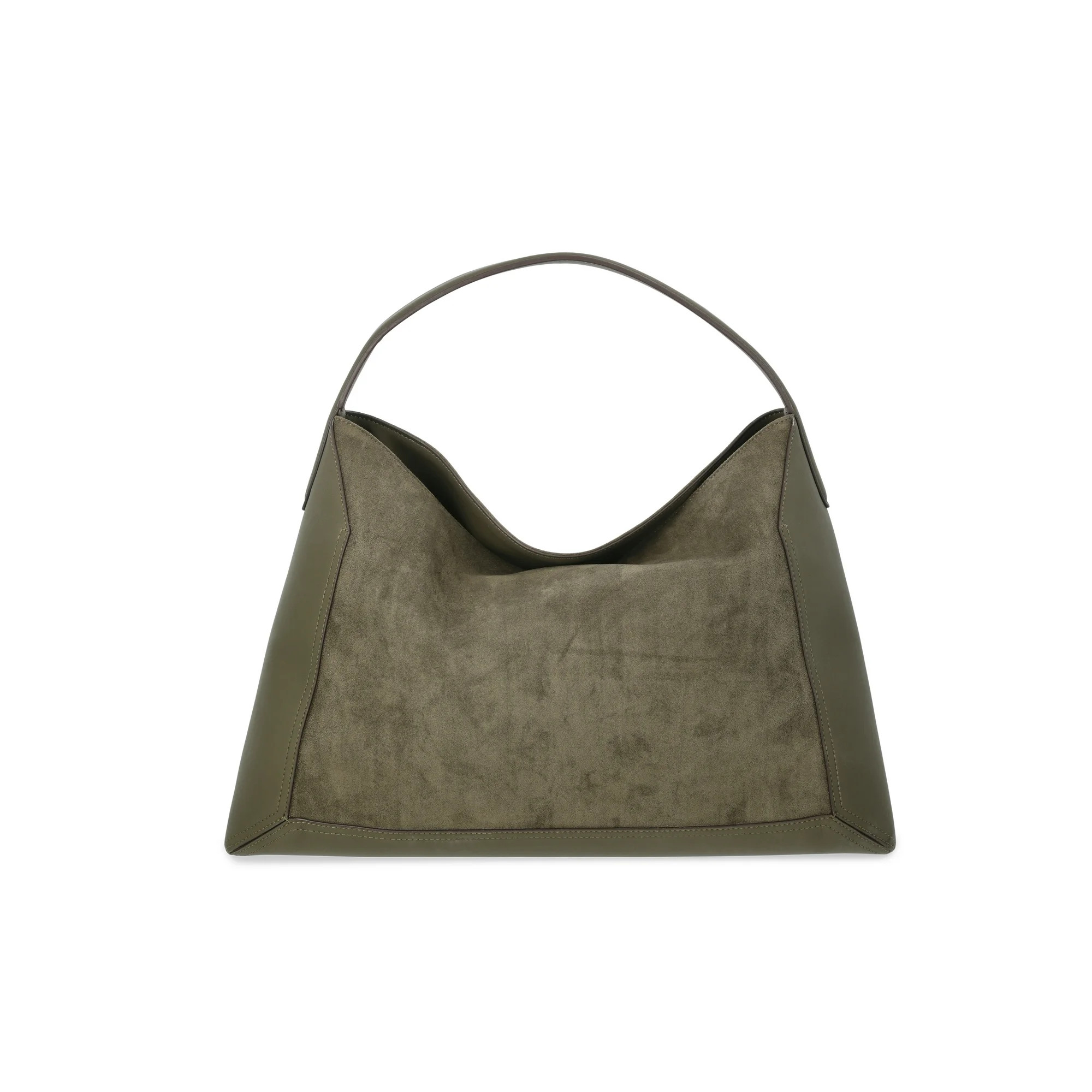 Scoop Women's Faux Suede Hobo Tote Bag, Olive | Walmart (US)