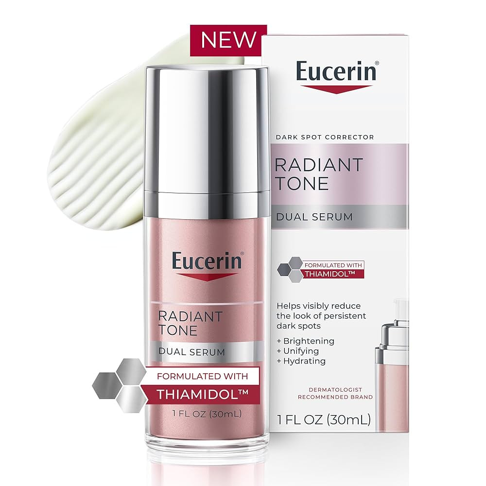 Eucerin Radiant Tone Dual Serum Dark Spot Corrector, Dark Spot Serum with Thiamidol and Hyaluroni... | Amazon (US)