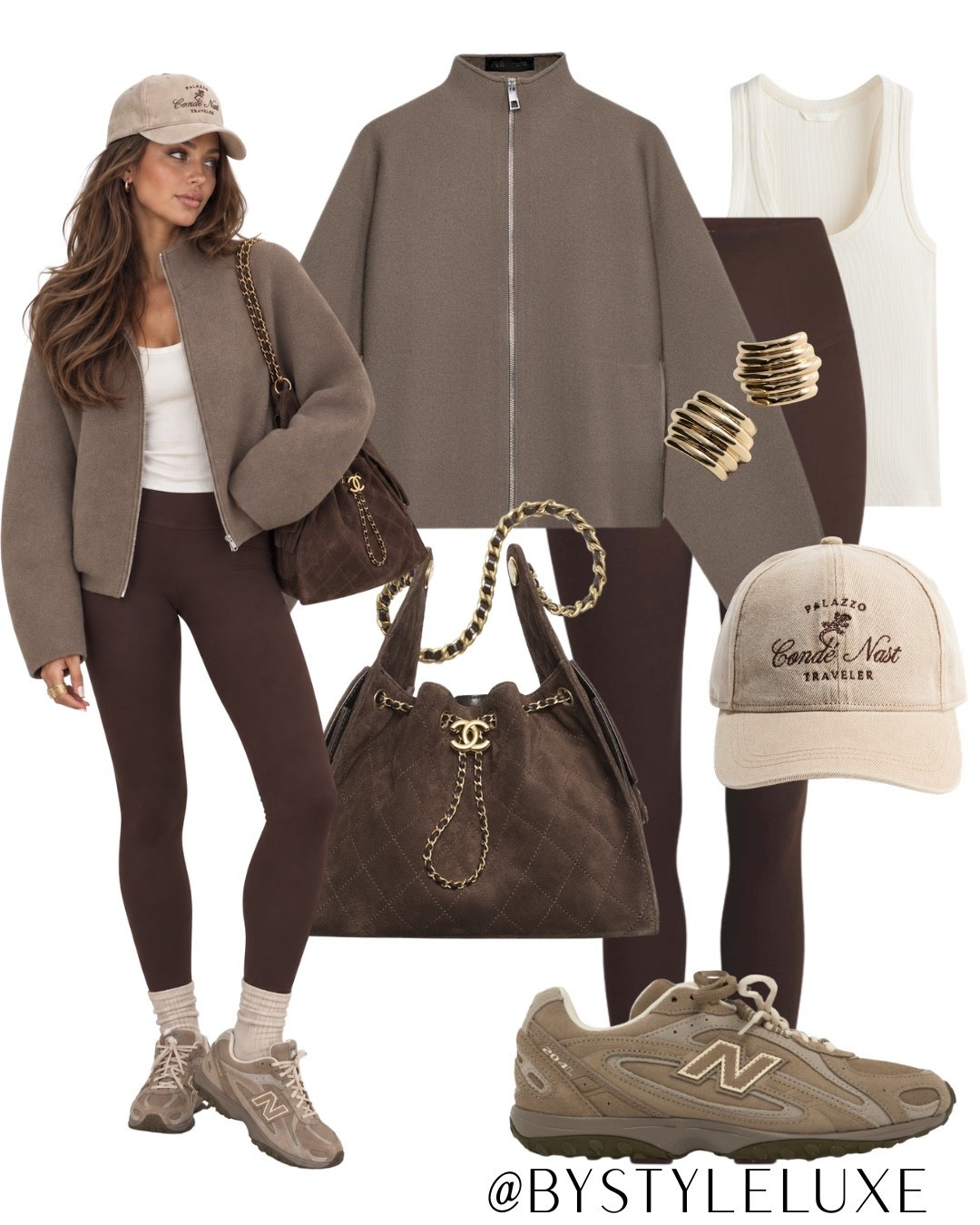 AUTUMN LEGGINGS - Love this taupe and brown look with this new in @Zara knitted jacket, easy to thrown on over an outfit 

#trainers #leggings #autumnoutfit

#LTKautumn #LTKeurope #LTKshoes