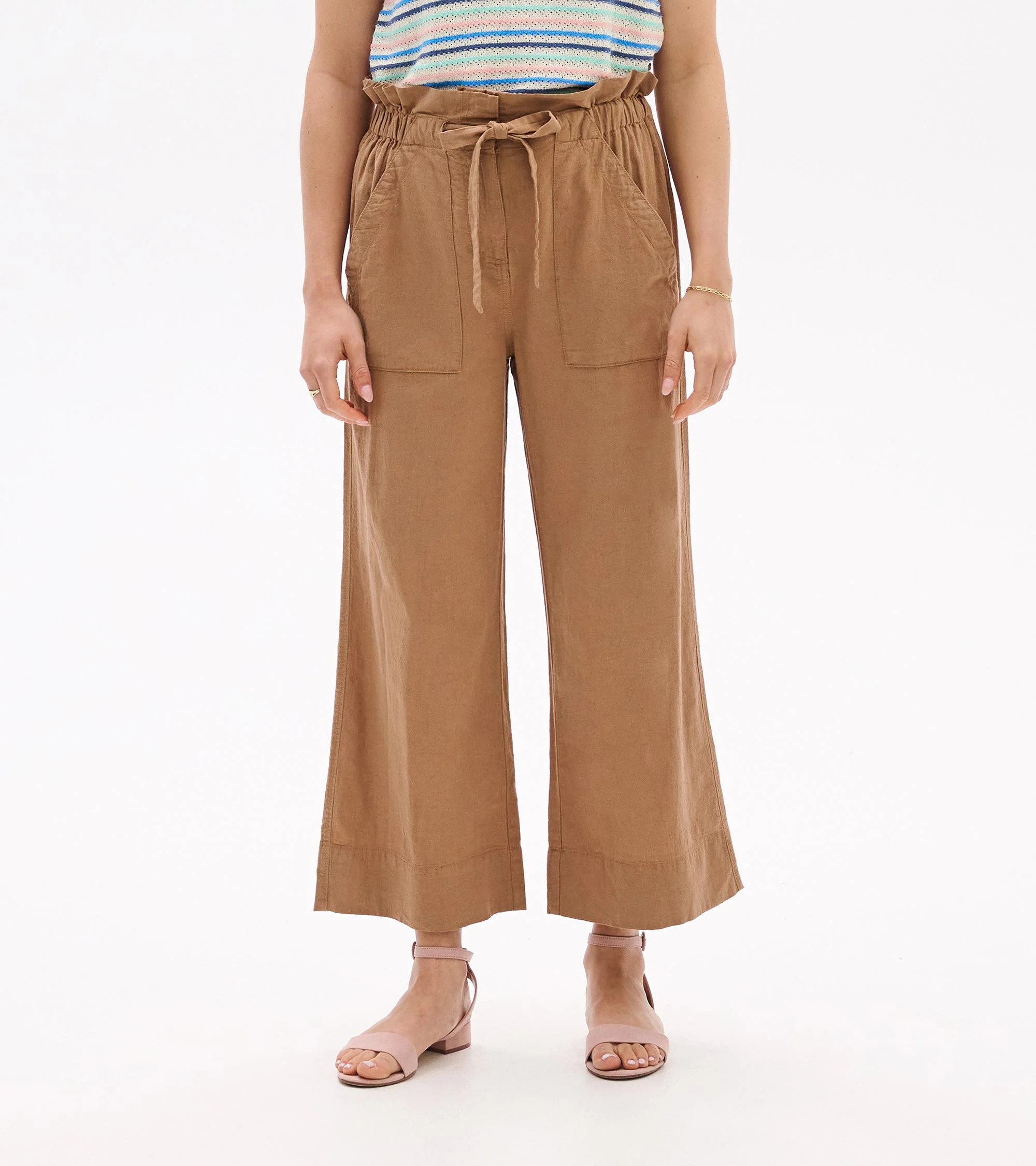 Tie Front Pants - Tiger's Eye | Hatley