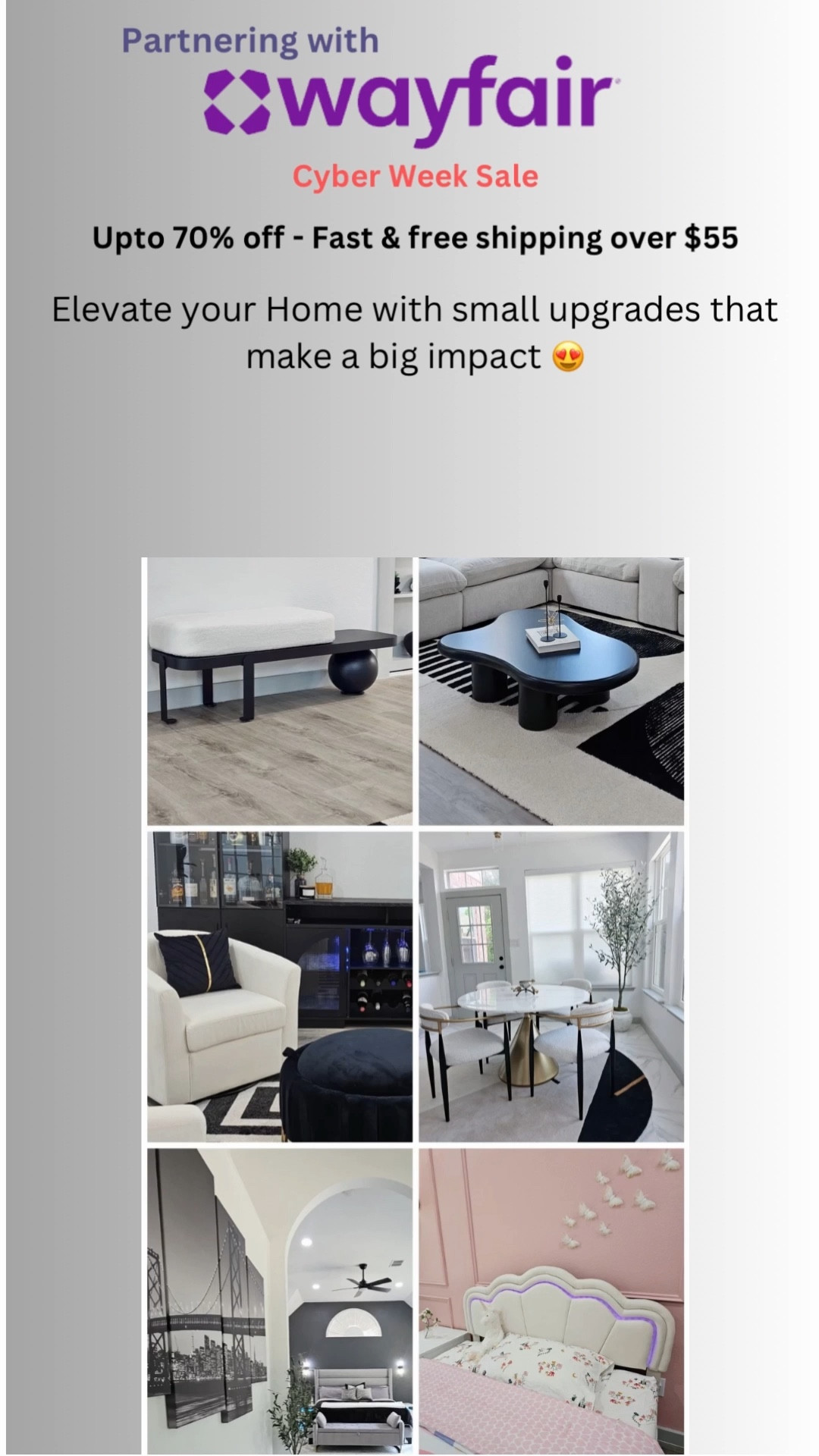 @Wayfair’s Cyber week sale is here & we are linking our favorites 😍 #ad Lots of great deals, upto 70% Off & fast free shipping over $55… shop now 🤩🤩 #Wayfairpartner #Wayfair 

#LTKSaleAlert #LTKHoliday #LTKHome
