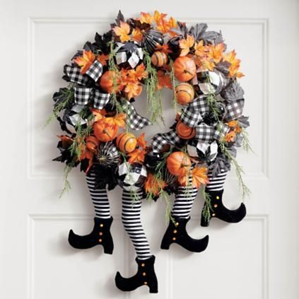 Witch Legs Wreath | Grandin Road