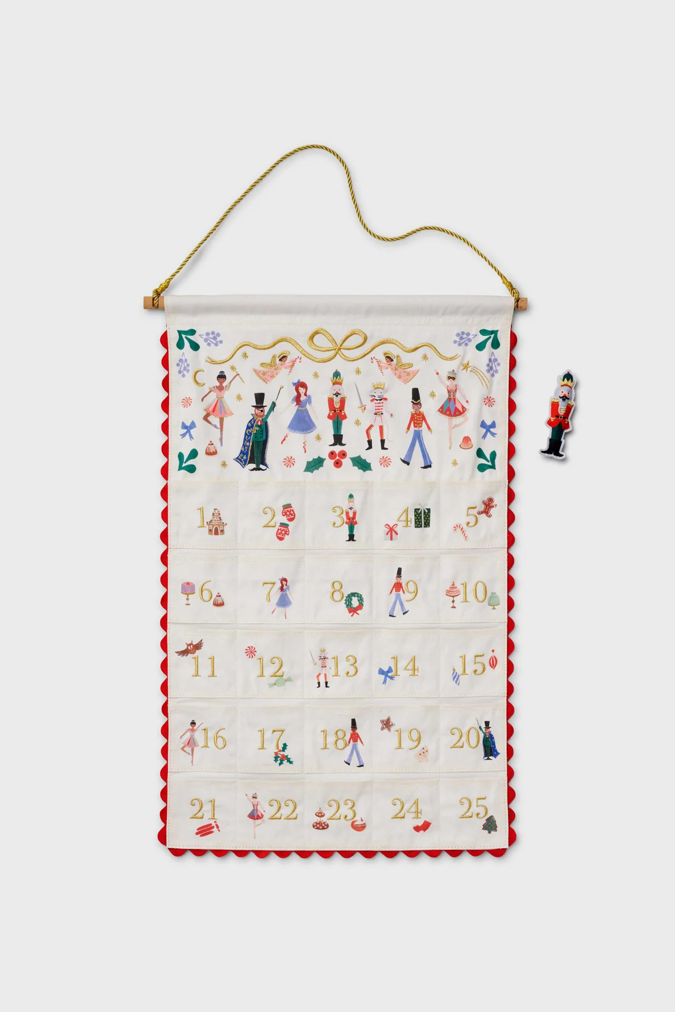 Embroidered Hanging Advent Calendar | Tuckernuck (US)