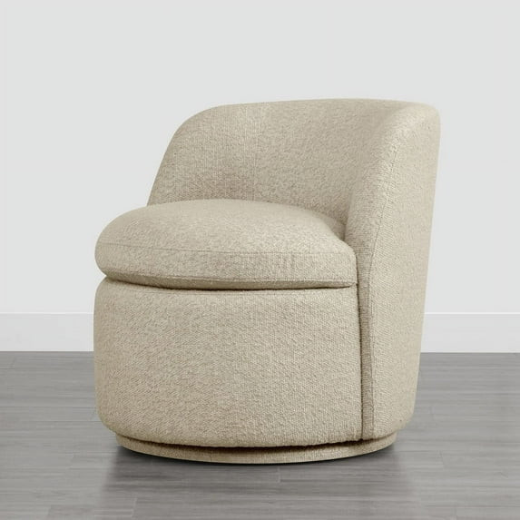 CHITA Swivel Accent Chair Armchair, Round Barrel Chairs in Fabric for Living Room Bedroom, Boucle... | Walmart (US)