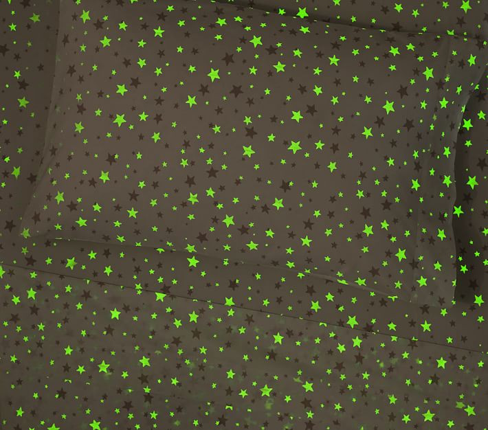 Shining Star Glow-in-the-Dark Sheet Set & Pillowcases | Pottery Barn Kids