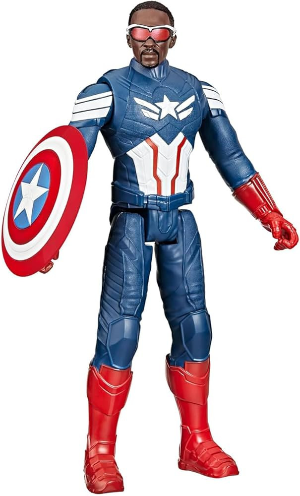 Marvel Studios Captain America Brave New World, Titan Hero Series, 12-Inch Captain America Action... | Amazon (US)