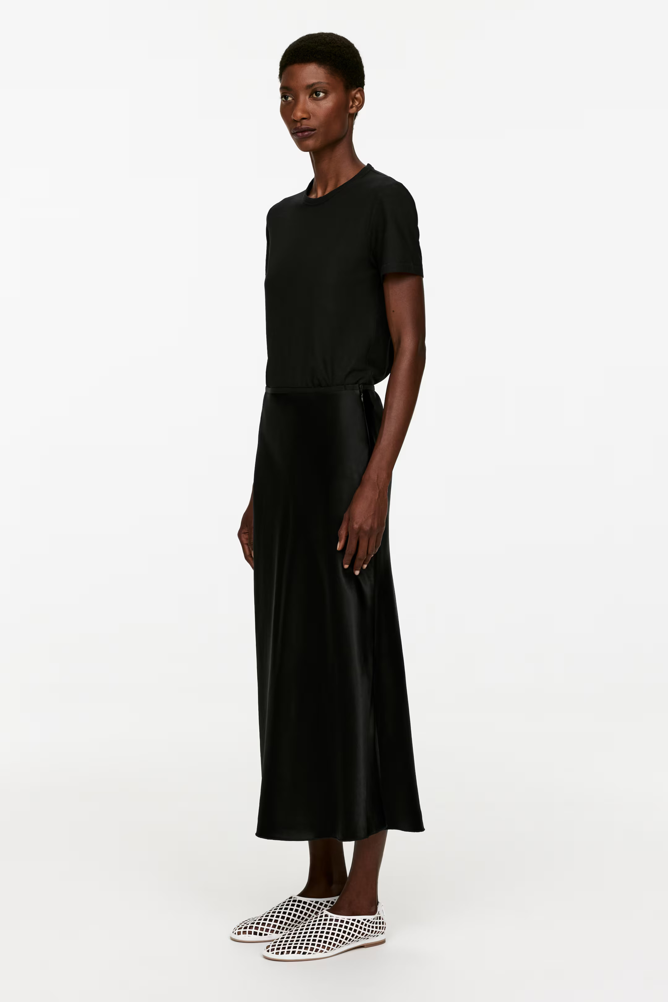 Bias-Cut Satin Skirt | H&M (UK, MY, IN, SG, PH, TW, HK)