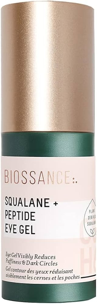 Biossance Squalane + Peptide Eye Gel. Reduce Dark Circles and Puffiness, Improve Fine Lines and H... | Amazon (US)