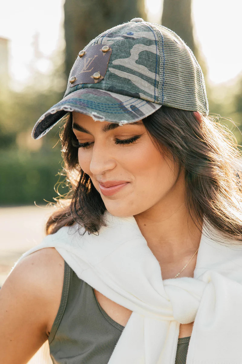 LV Camo Hat | Vintage Boho